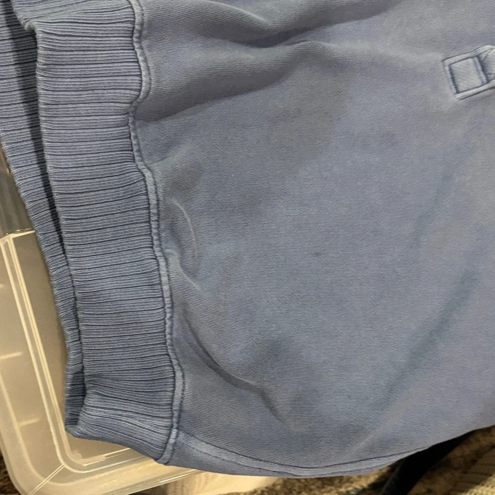 Aerie Blue Half-Zip Sweatshirt - Picture 4 of 7